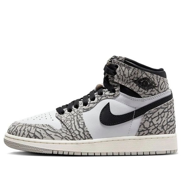 Nike Other - Nike Air Jordan 1 Retro High OG White Cement Size Youth 3.5